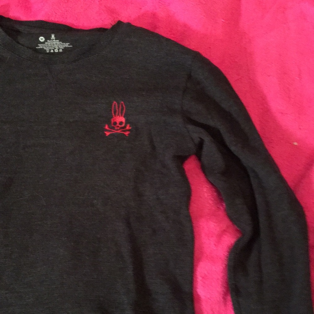 Psycho Bunny Black Long Sleeve with Red Accent - Picture 10 of 14